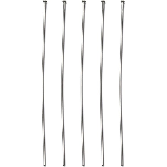 200 Pcs Flat Head Pins Tarnish Resistant 304 Stainless Steel Metal End Headpins Long End Head Pin