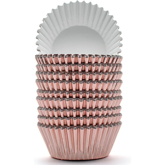 200 Pcs Foil Cupcake Liners Standard Baking Cups Muffin Paper Cases