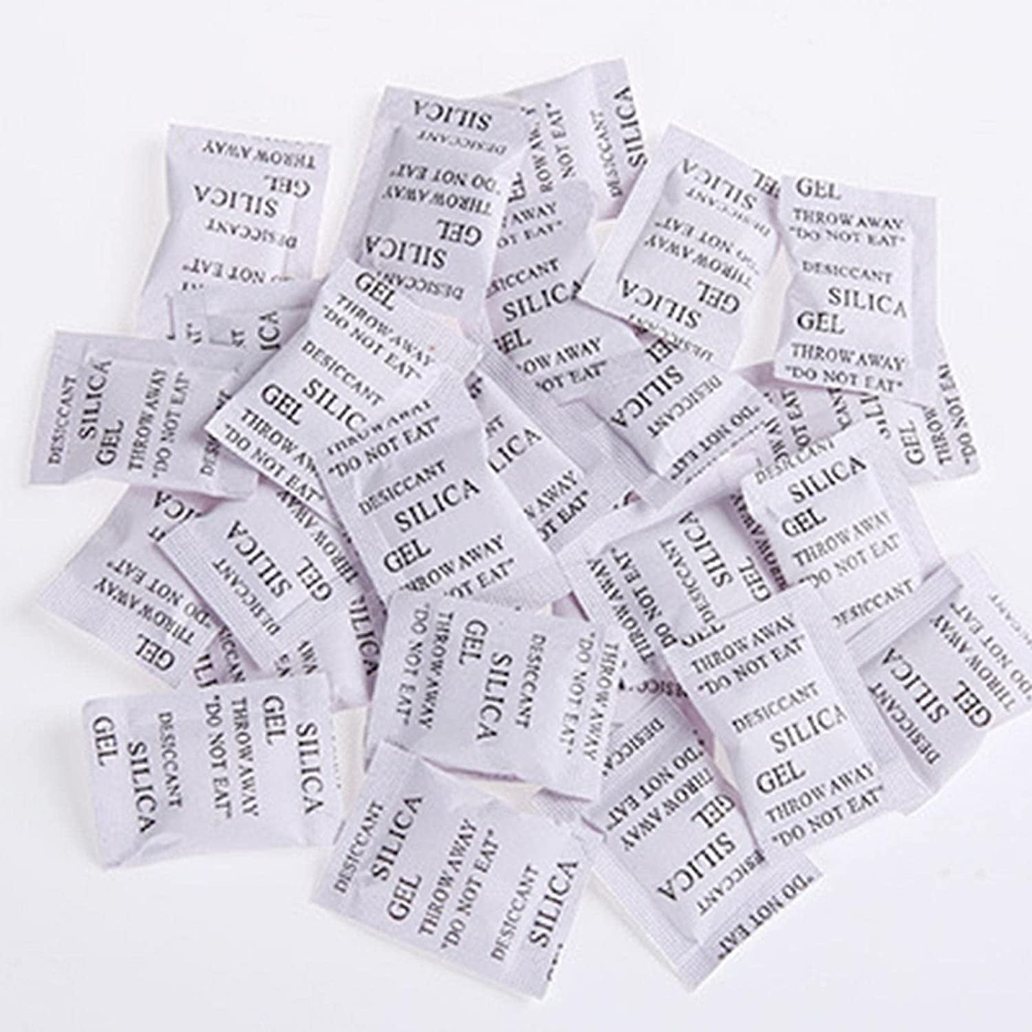 200 Pcs Food Grade Security Silica Gel Desiccant Pack Moisture Absorber Dehumidifier (Size:200 pcs)
