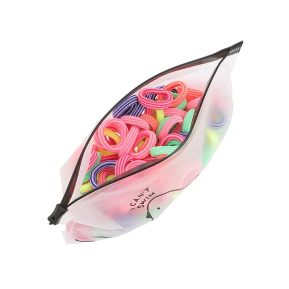 200 Pcs Girls Hair Ties Children's Rope Black Scrunchies Seamless Bands Baby Tiny Ropes