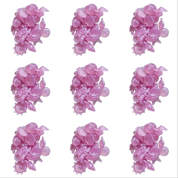 200 Pcs Glowing Stones Decorative Rocks Luminous, Glow in The Dark Pebbles Shell Starfish Shape for Aquarium Garden Walkway Table Vase Filler, Home Decorative Objects, Purple