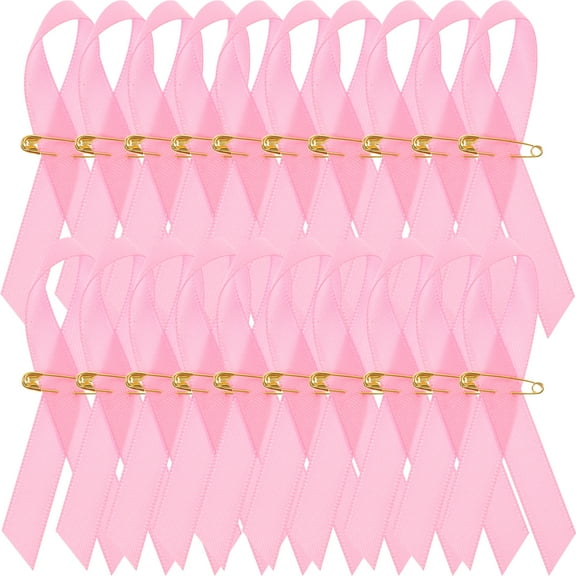 ifundom 200 Pcs Awareness Ribbons Polyester Fundraising Support Ribbons for Causes and Events Accessories