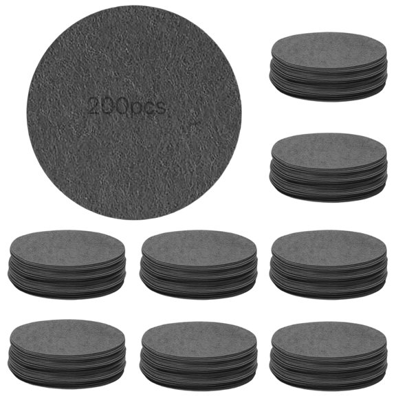 200 Pcs Gray Felt Plate Dividers, 5.3 in / 13.5 cm Round China Dish Protectors Pads, Porcelain Cookware Protectors Set, Anti-Scratch Pan Separators, Stackable Tableware Cushions, Pot Protectors