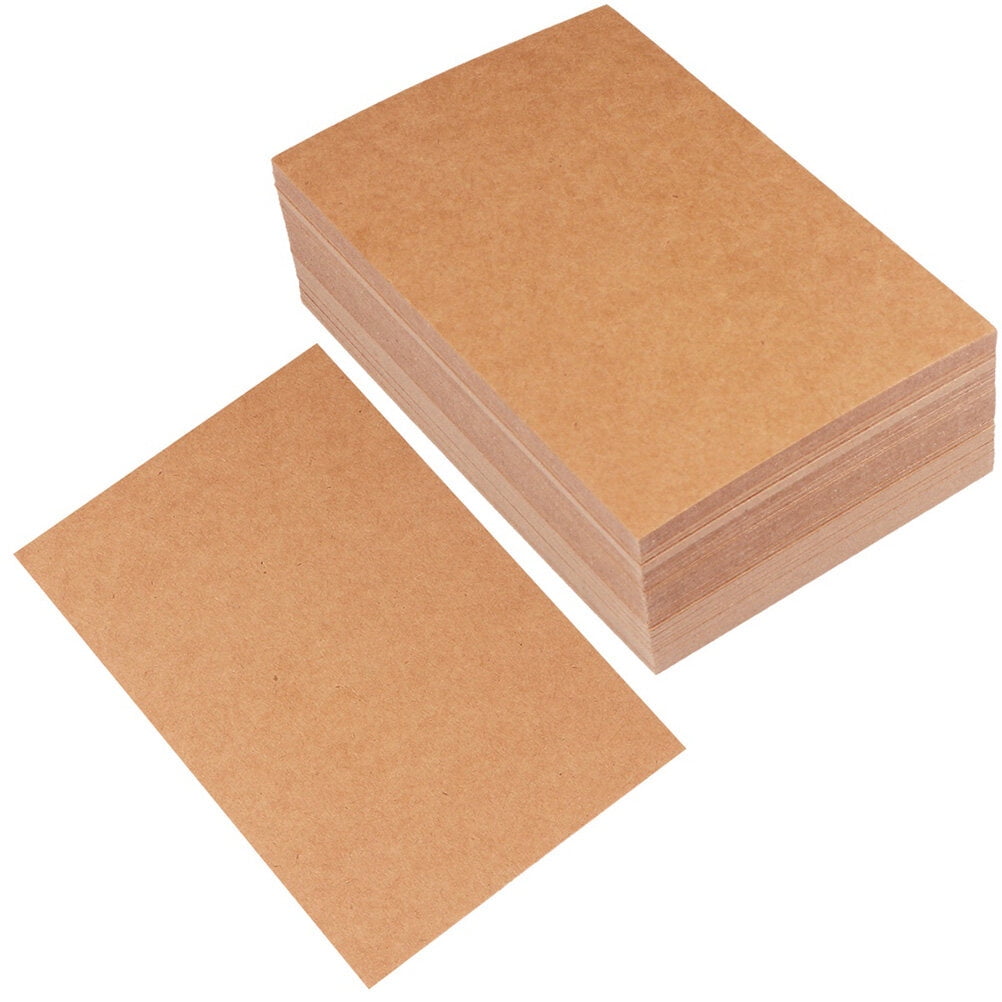200 Pcs Greeting Cards Cardstock Message Blank Kraft Paper Postcard
