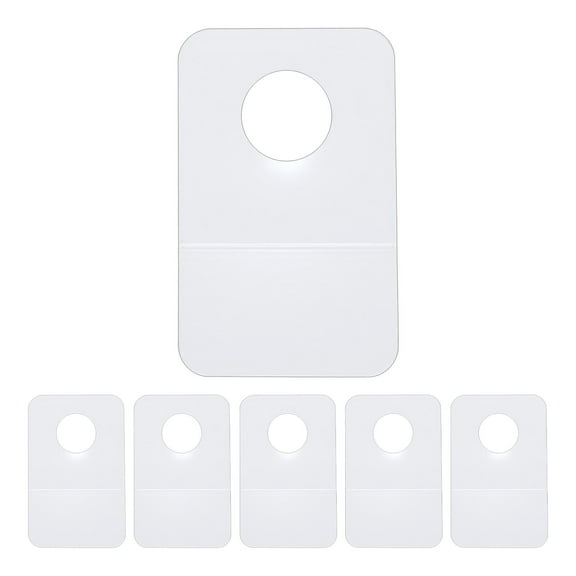 200 Pcs Hang Tags Round Hole Hang Tabs, 1.57 x 1 Inch Self-Adhesive Hanging Tabs For Retail Store