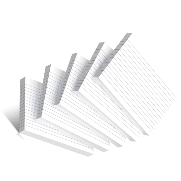 200 Pcs Index Cards 4x6 Inch, Ruled White Flash Cards for Study Notes, Office Home Organization, Durable Thick Paper Note Cards with Lines, 5 Packs of 40, White