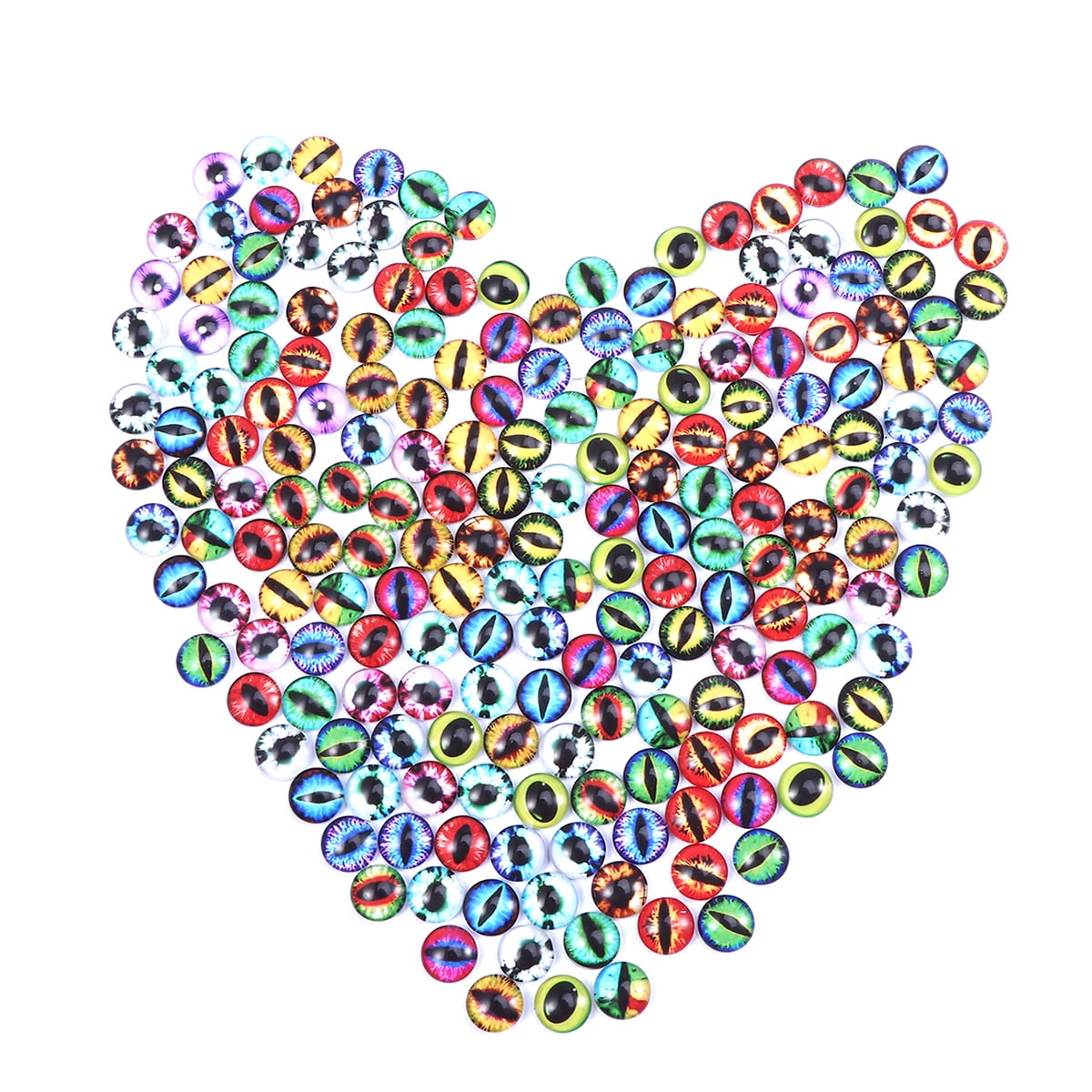 200 Pcs Interchangeable Snap Buttons DIY Jewelry Making Materials Glass