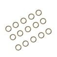 thumbnail image 1 of 200pcs 12x10mm Open Jump Rings Jewelry DIY Split Circle Stainless Steel Key Chain Rings, 1 of 5