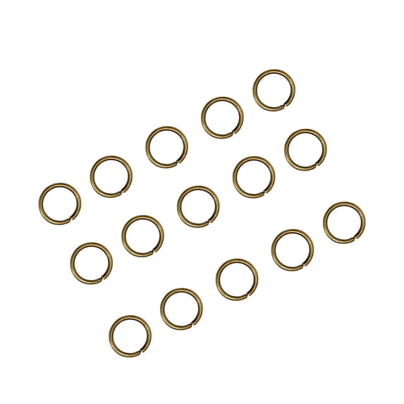 200pcs 12x10mm Open Jump Rings Jewelry DIY Split Circle Stainless Steel Key Chain Rings