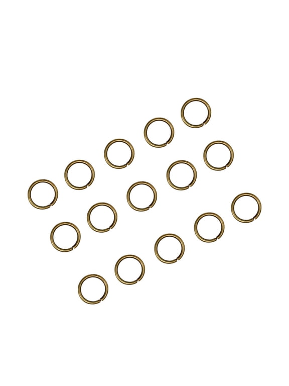 200pcs 12x10mm Open Jump Rings Jewelry DIY Split Circle Stainless Steel Key Chain Rings