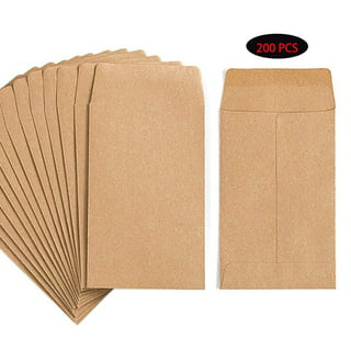 150 Pcs Seed Envelopes Resealable Paper Coin Envelopes 3.54 x 2.36 Inch  Seed Storage Self Adhesive Seed Packets Kraft for Flowers Card Stamp  Collection Wedding Favors Bulk Home Office Gifts, 3 Style