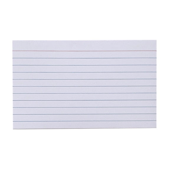 200 Pcs Lined Index Cards Study Flash Cards Note Taking Notepaper Cards,3x5 College Ruled Index Cards for Exam Prep Vocabulary Memorization Home Office Study, Standard American Size Thick,no hole