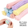 thumbnail image 1 of 200 Pcs Macaron Pastel Chenille Stems Mixed Color Pipe Cleaners for DIY Art Crafts, Creative School Projects & Handmade Decorations, Soft & Flexible Fuzzy Sticks for All Ages（6mm x 12 Inch）, 1 of 7