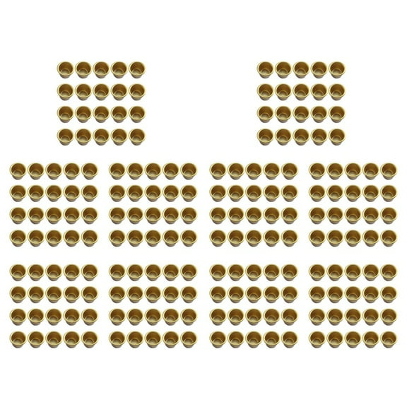 200 Pcs Metal Candle Insert for Taper Candles Decorative Candle Holder DIY Candle Holder Set for Tree Candles Table,200 x Candle Holder,gold