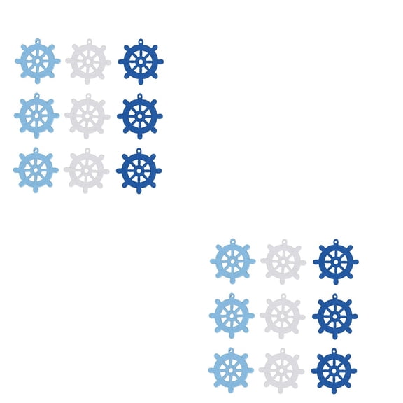 200 Pcs Mini Wooden Pendants Scrapbooking Home Embellishments Decorative Buttons-25x25cm