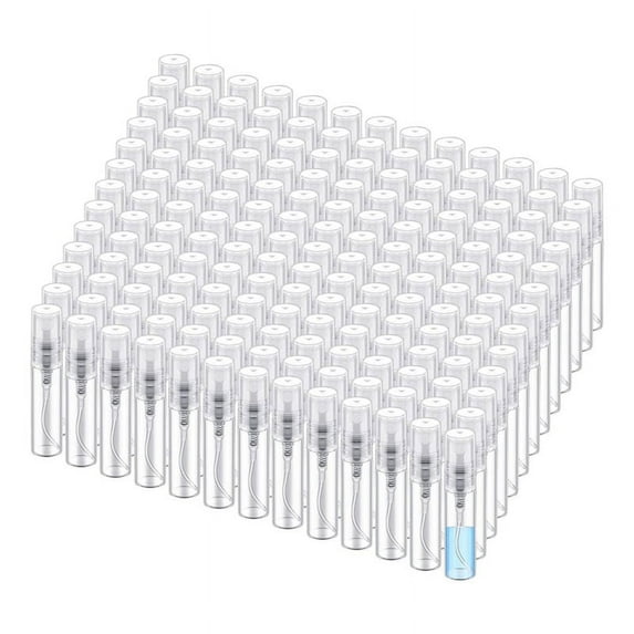 200 Pcs Mini Bottles Clear Plastic Perfume Bottles Refillable Fine Mist Perfume Atomizer (5Ml)