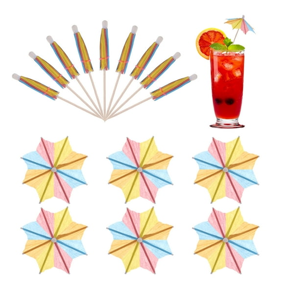 200 Pcs Mini Drink Umbrellas Cocktail,3.9 Inch Cocktail Picks Toothpicks