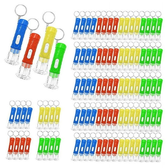 200 Pcs Mini Flashlight Keychain Bulk Led Small Flashlights for Kids Adults Hiking Camping Stuffers Home