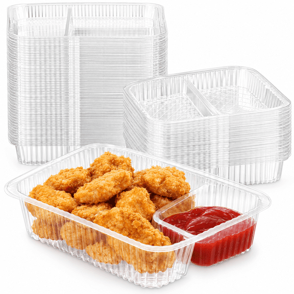 200 Pcs Nacho Trays Disposable Plastic Nacho Cheese 6x5 Inch, Clear