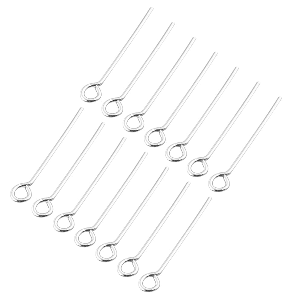 200 Pcs Open Eye Findings Durable Material Small Beading Open Needles DIY Jewelry Supplies