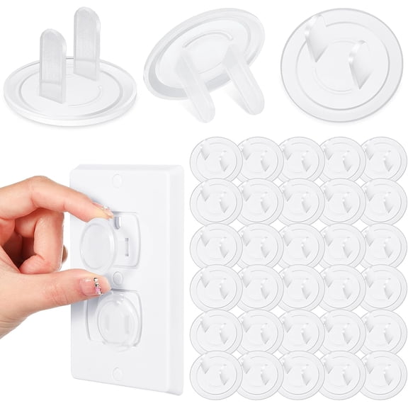 200 Pcs Outlet Covers Child Proof Electrical Socket Protectors Baby Proofing Plug for Home and Office Bulk