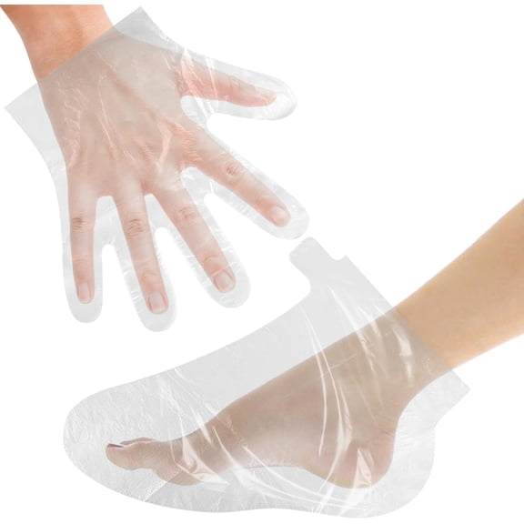200 Pcs Paraffin Wax Liners Disposable Bath Plastic Hand Foot Bags Thermal Hot SPA Machine Accessories