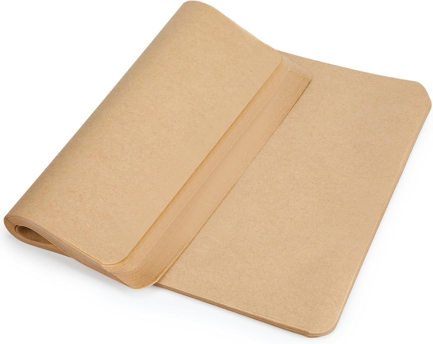 200 Pcs Parchment Paper Baking Sheets, Heavy Duty Precut Baking Sheets Nonstick Parchment for Cookies Steaming Grilling Cooking Air Fryer Oven Pan Air Fryer(Brown,12 x 16 Inch)