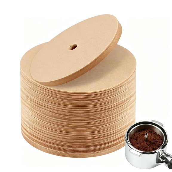 200 Pcs Percolator Coffee Filters, 3.75 Inch Natural Unbleached Disposable Coffee Filter, Disc Coffee Filters for Camping, Coffee Pot, Home, Office