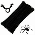 thumbnail image 1 of 200 Pcs Pipe Cleaners Craft Thick Chenille Stems Fuzzy Wire Sticks Pipe Cleaner Bulk for Holiday Decorations DIY Arts Crafts,0.3''*12'' Black,Topboutique, 1 of 7