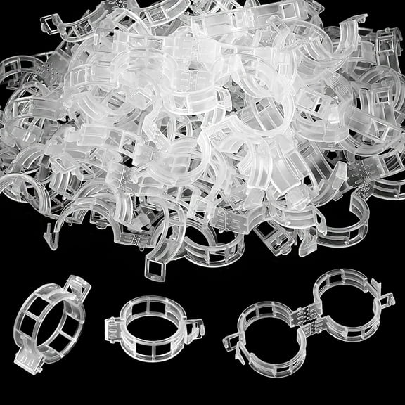 200 Pcs Plastic Trellis Plant Support Clips for Support, Grape And Tomato Vine, Vegetables Plants, Garden Clips to Grow Upright Makes Plants Healthier