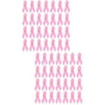 thumbnail image 1 of 200 Pcs  Portable Ribbon Pin Breast Cancer Awareness Decorative Breast Cancer Ribbon Decors, 1 of 6