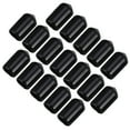 200 Pcs Protective Cap Plug Thread Protector Cap Black End Caps Lugnuts