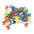 thumbnail image 1 of 200 Pcs Quilting Pins Butterfly Shaped End Flat Head Sewing Pins Mixed Color Set, 1 of 8