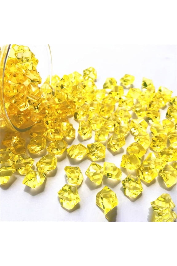 200 Pcs Red Acrylic Stones Plastic Gem Stone Crystal Diamonds Ice Rocks Table Scatter Vase Fish Tank DIY Crafts Bead Decoration