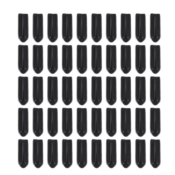 200 Pcs Round Cap Furniture Leg Protectors Outdoor Drywall Anchor Black