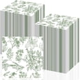 thumbnail image 1 of 200 Pcs Sage Green Floral Paper Napkins Bulk Disposable Guest Hand Towels for Bathroom Green and White Cocktail Dinner Napkins for Wedding Bridal Shower Baby Shower Birthday Table Party Supplies, 1 of 6