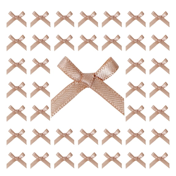 200 Pcs Mini Bows Small Ribbon Bows Bowknot Flowers Appliques DIY Craft for Sewing Scrapbooking Wedding and Gift