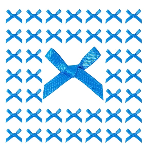 200 Pcs Mini Bows Small Ribbon Bows Bowknot Flowers Appliques DIY Craft for Sewing Scrapbooking Wedding and Gift
