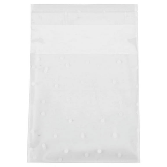 200 Pcs Self Adhesive Candy Bag Cookie Bags Self-Adhesive Sealing Polka Dot Clear Plastic for