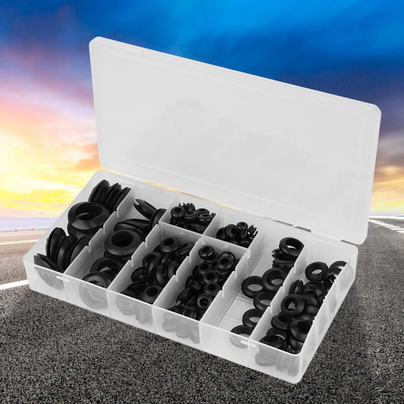 200 Pcs/Set Rubber Grommet, Assorted Circular Rubber Grommet, Grommet Sets For Hoses Grommet