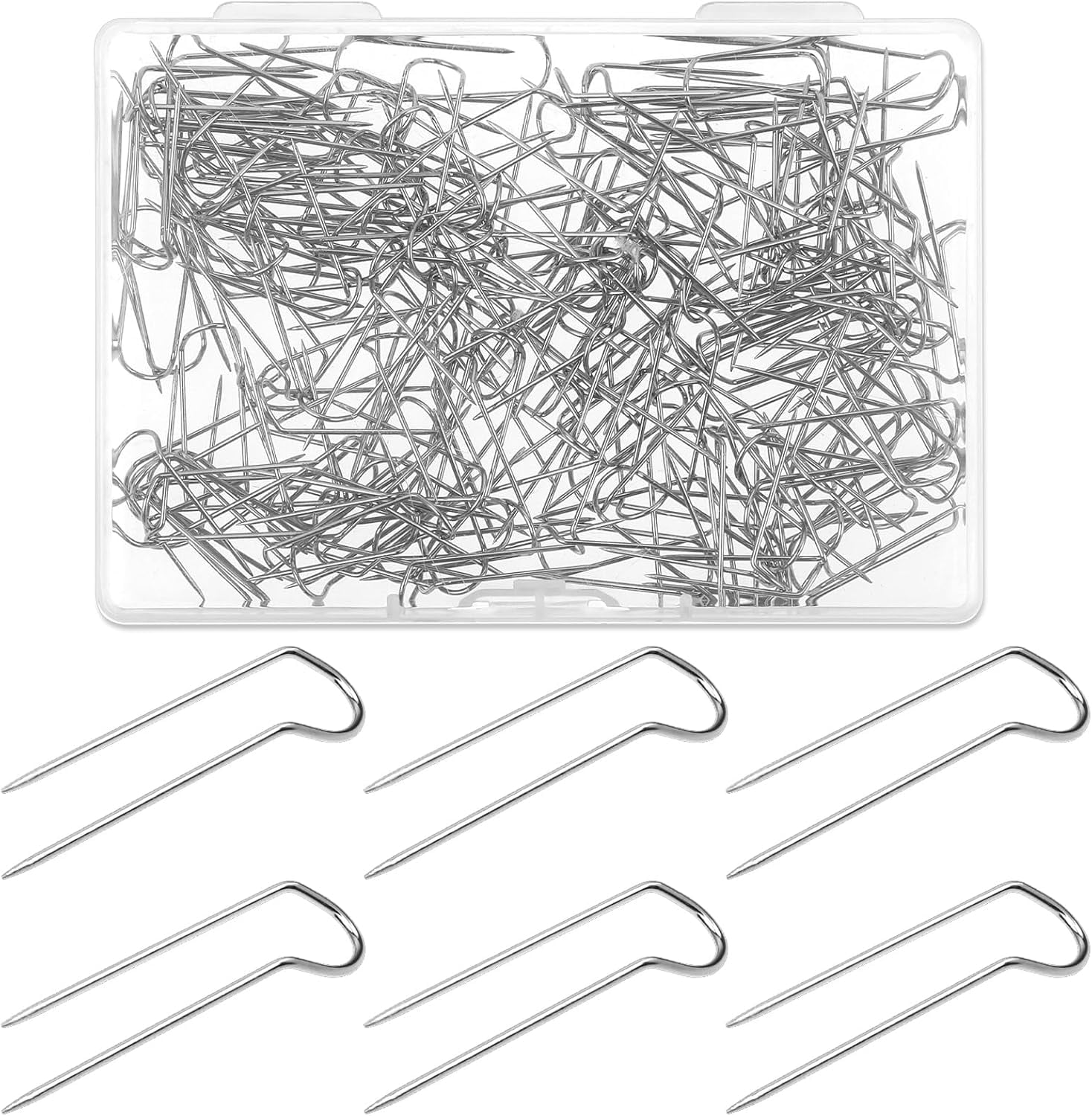 200 Pcs Sewing Upins Needlecraft Blocking Pins Fork Needle for
