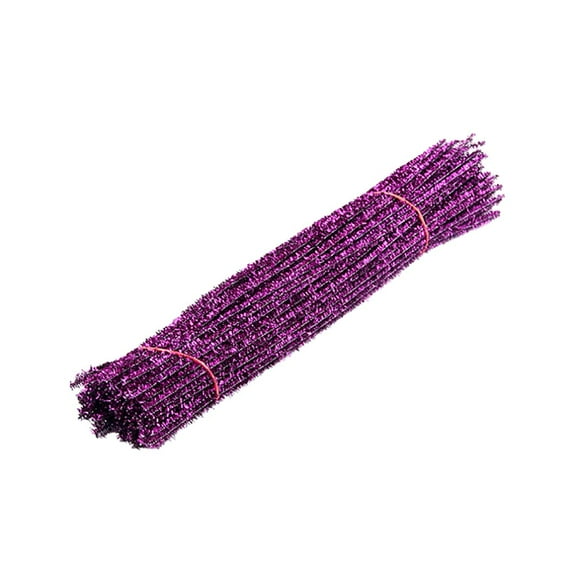 200 Pcs Shiny Chenille Stems Tinsel Stems Metallic Pipe Cleaners Wired Craft Sticks Kid Fuzzy Sticks for DIY Arts Crafts