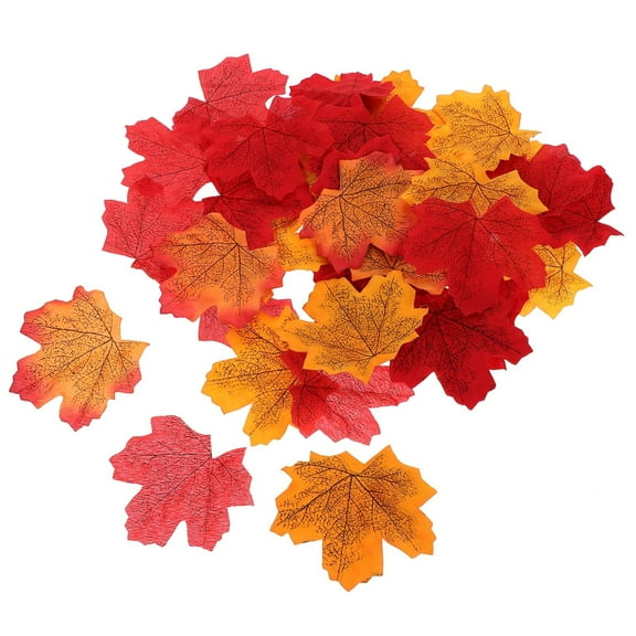 200 Pcs Simulated Maple Leaf Decor Garland Loose Fall Leaves Mini Fall Leaves Autumn Maple Leaves Faux Fall Leaves