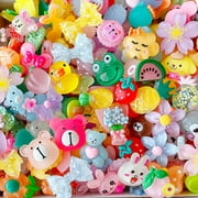 200 Pcs Slime Charms Cute Set , Bulk Mixed Resin Flatback Fake Candy Charms Assorted Sweets Slime Beads Making Supplies for DIY Craft Making and Ornament Scrapbooking Translucence