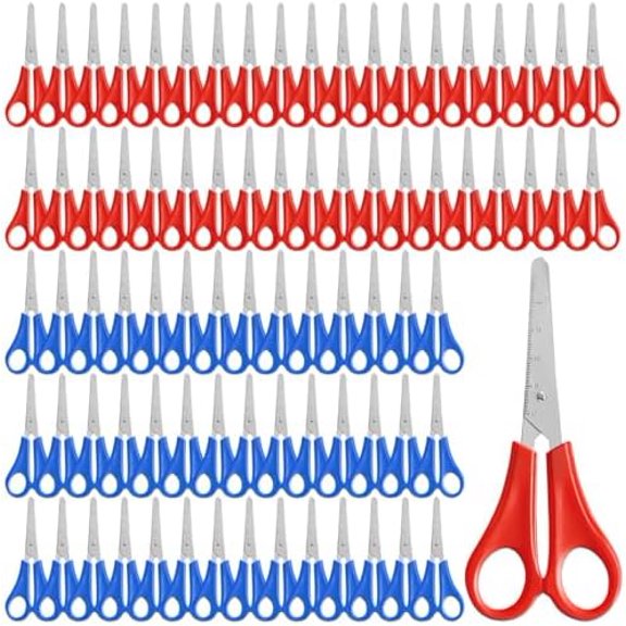 200 Pcs Small Craft Scissors, 5.22.2" Blunt Tip Safety Scissors, Stainless Steel Craft Scissor, Multi-purpose Craft Supplies for Homes, Offices$$Art & Craft