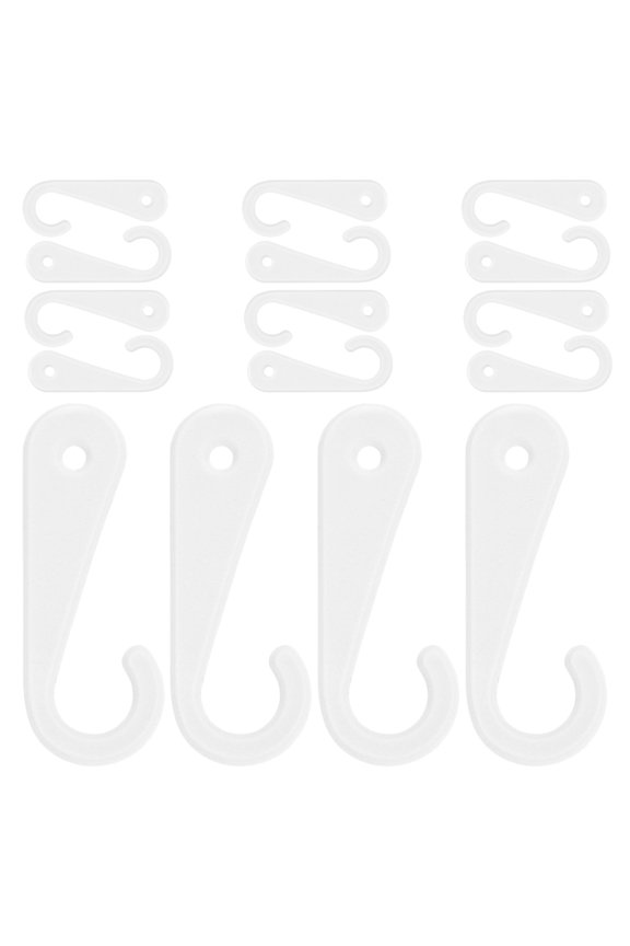 COMPUKAS Hanging J Hooks Plastic for Gloves Retailers 200Pcs