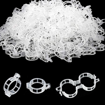 200 Pcs Tomato Clips, Plastic Trellis Clips Plant Support Clips, Plant Clips for Support, Grape Vine, Tomato Vine, Vegetables Plants, Garden Clips to Grow Upright Makes Plants Healthier