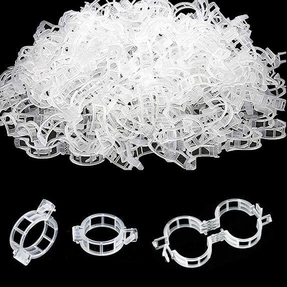 200 Pcs Tomato Clips, Plastic Trellis Clips Plant Support Clips, Plant Clips for Support, Grape Vine, Tomato Vine, Vegetables Plants, Garden Clips to Grow Upright Makes Plants Healthier