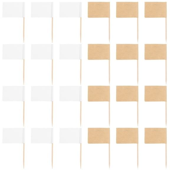 200 Pcs Toothpick Flag Cocktail Picks Flags Labeling Markers British Cake Paper Wood