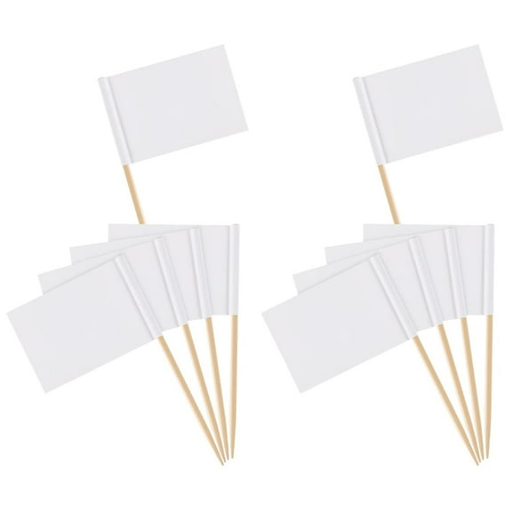 200 Pcs Toothpick Flag Dessert Toppers Cocktail Picks Drinks Appetizers Cake Flags
